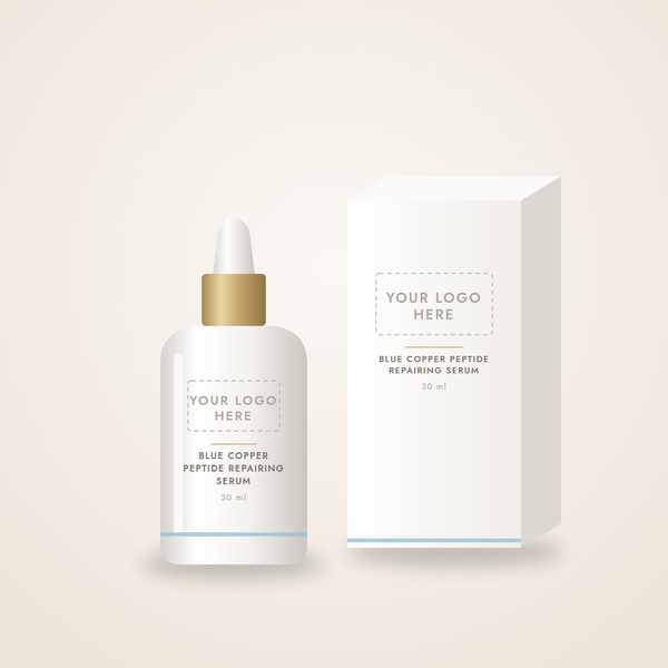 Blue Copper Peptide Repairing Serum – private label